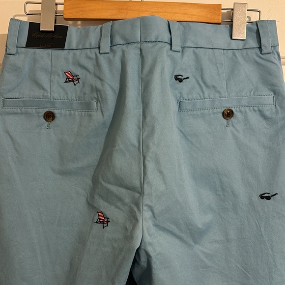 NWT Brooks Brothers Clark Embroidered Pants - nautical theme - size 31” x 32” - Picture 2 of 9
